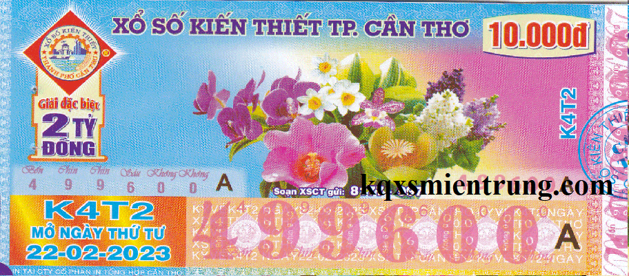 Ảnh chi tiết vé Xổ Số Kiến thiết Cần Thơ