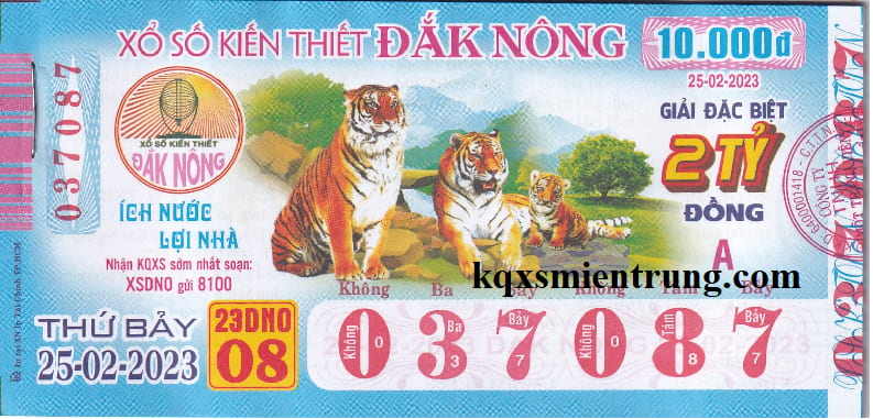 Hình ảnh vé số Đăk Nông mới nhất