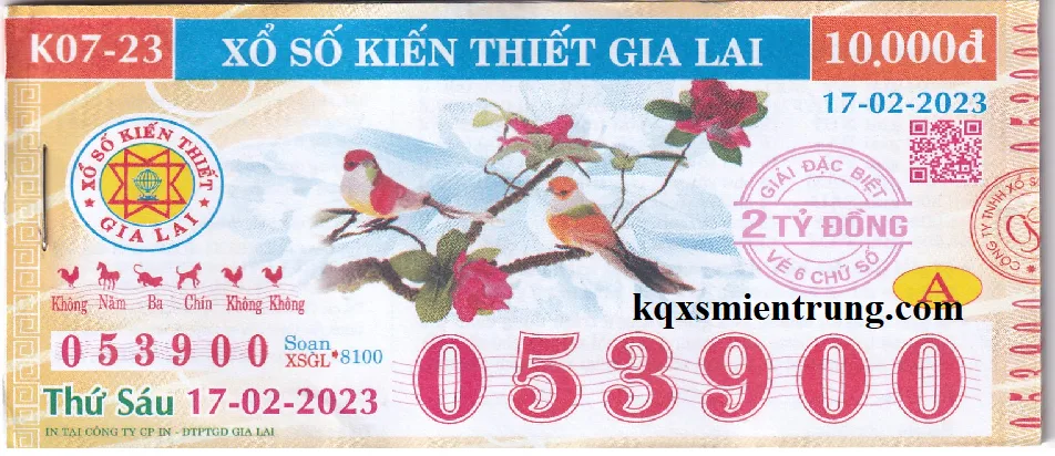 Hình ảnh chi tiết vé số Gia Lai