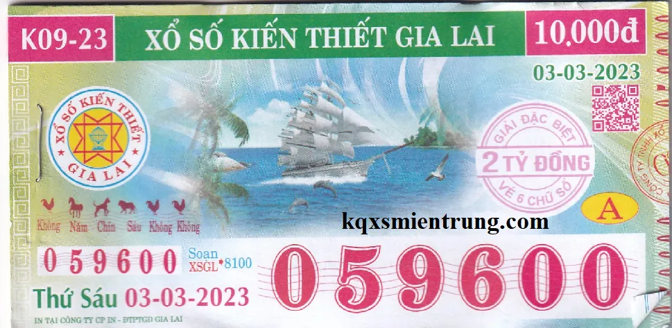 Hình ảnh chi tiết vé số Gia Lai
