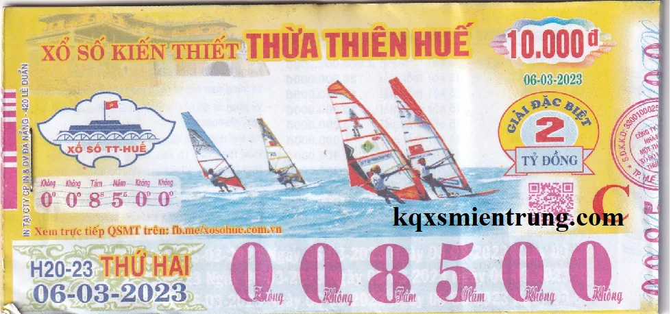 Ảnh chi tiết vé số Huế