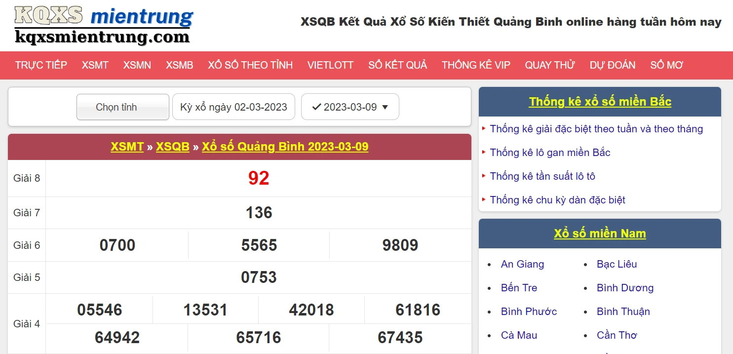 Nên Dò Kết Quả Xổ Số Quảng Bình Tại kqxsmientrung