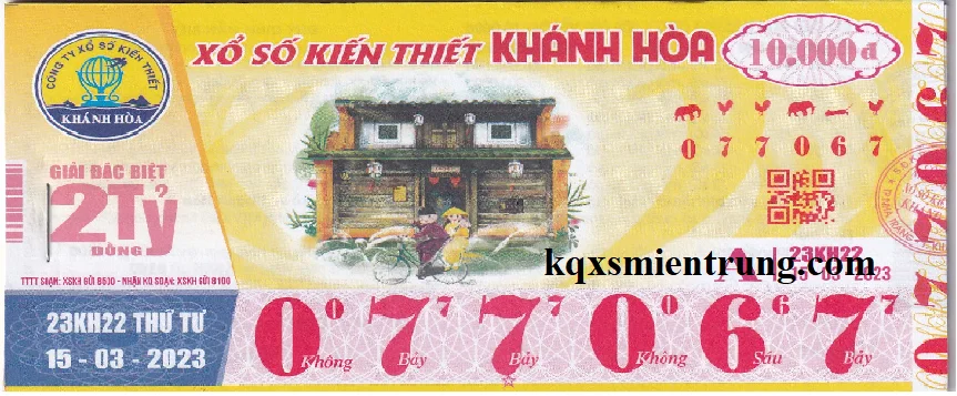 Hình ảnh vé số Khánh Hòa chi tiết