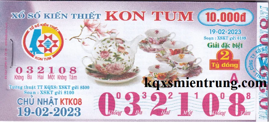 Ảnh chi tiết vé số Kon Tum