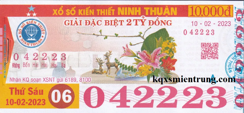 Hình ảnh vé số Ninh Thuận chi tiết
